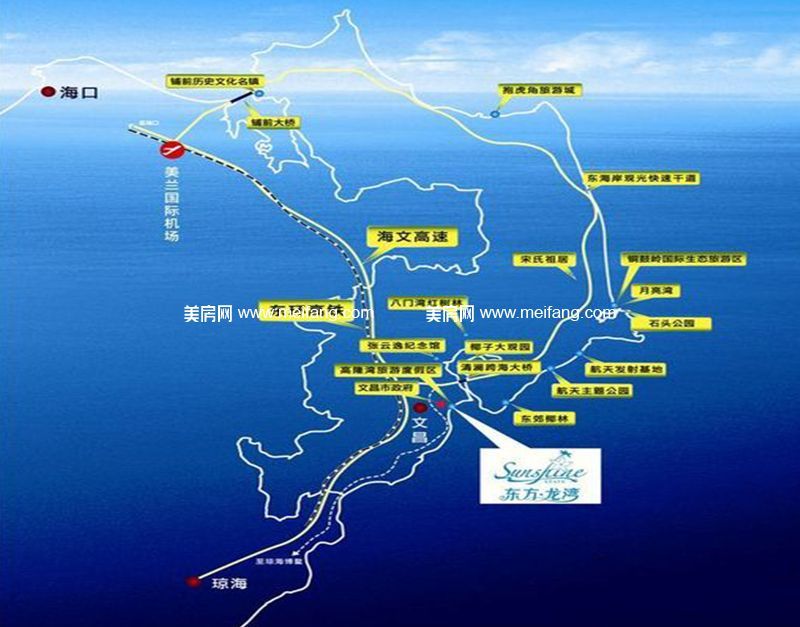 东方龙湾 位置图