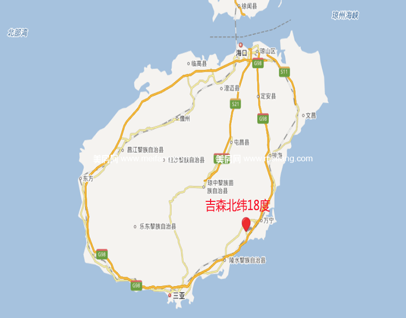 海南万宁吉森北纬18度最新价格,吉森北纬18度怎么样