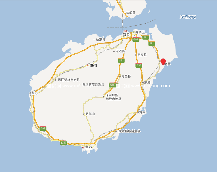 东方龙湾 位置图
