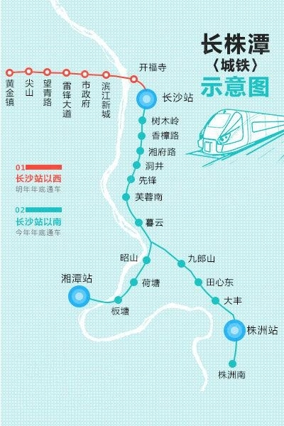 长株潭城铁今起空载试运行株洲南到长沙站39分钟