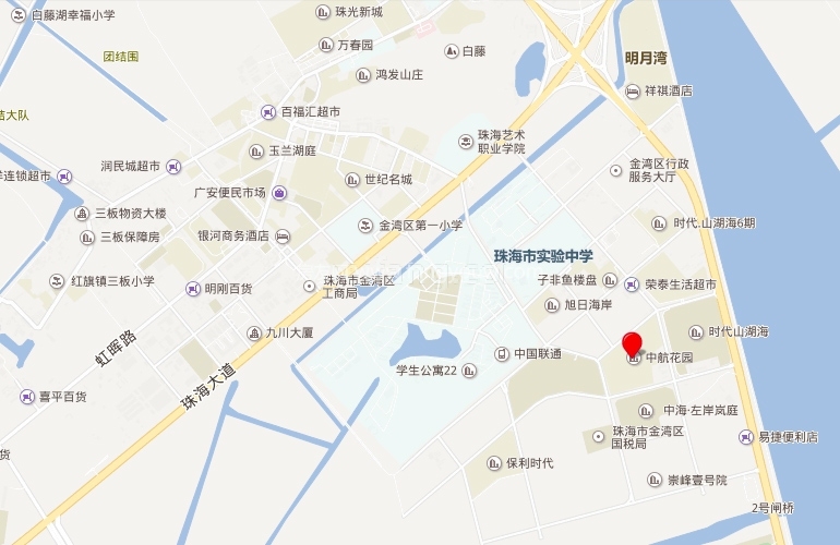 中航花园区位图