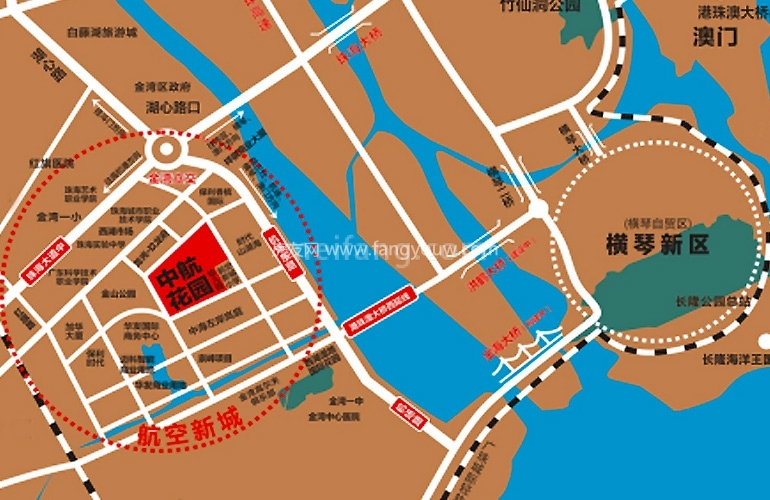 中航花园区位图