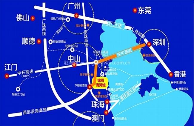 中山锦绣海湾城带有独立阳台loft公寓在售,均价16500元/㎡