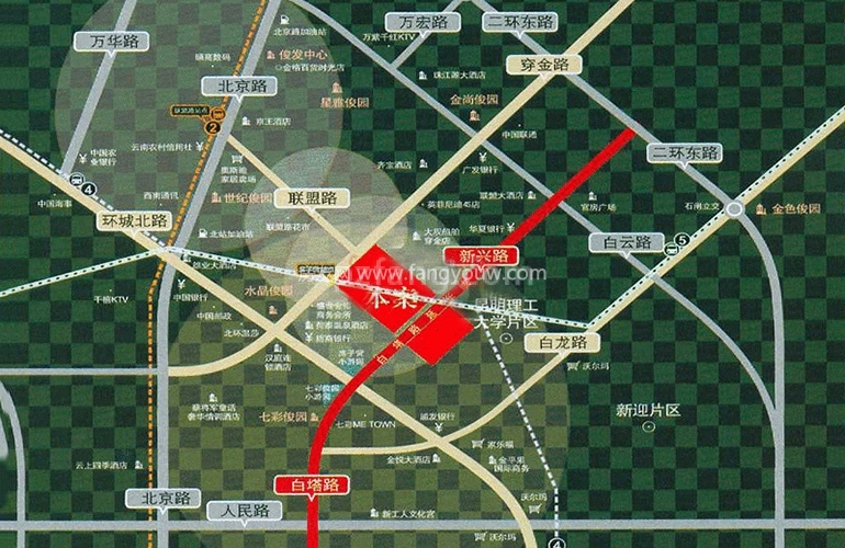 霖岚国际广场 交通图
