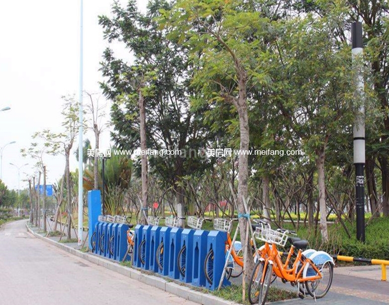 华元奥林华府周边配套：共享单车