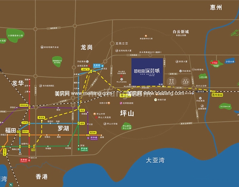 碧桂园深荟城区位图