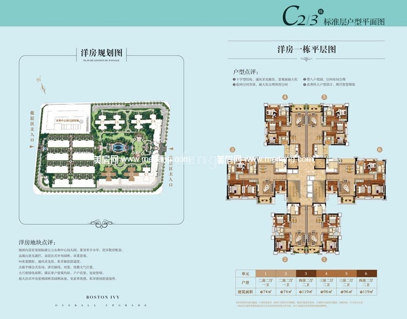 洋房1栋平层图