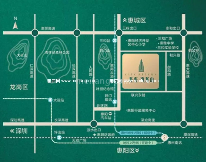 龙光玖龙山区位图