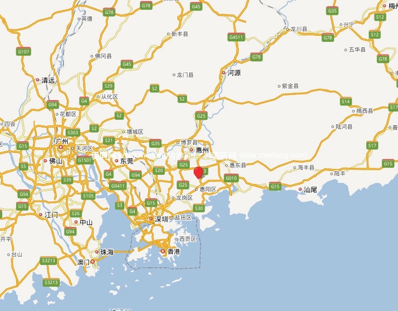 龙光玖龙山区位图