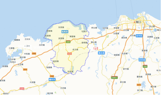临高县区位图