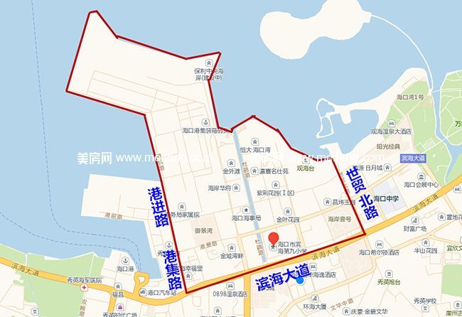 海口市第九小学滨海校区招生划片范围 海口市第九小学滨海校区招生划片范围