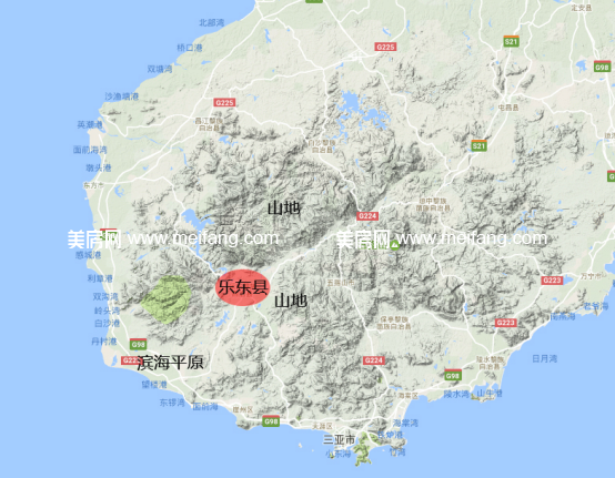 乐东县各乡镇地图图片