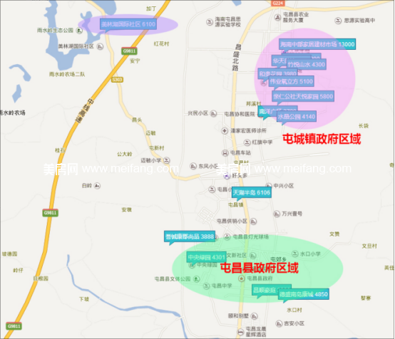 屯昌楼盘分布图