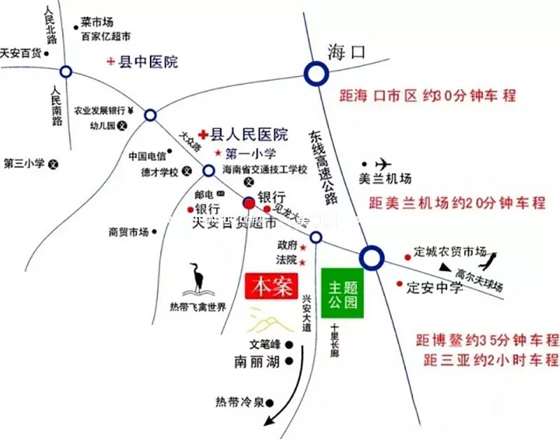 阳光椰风苑区位图