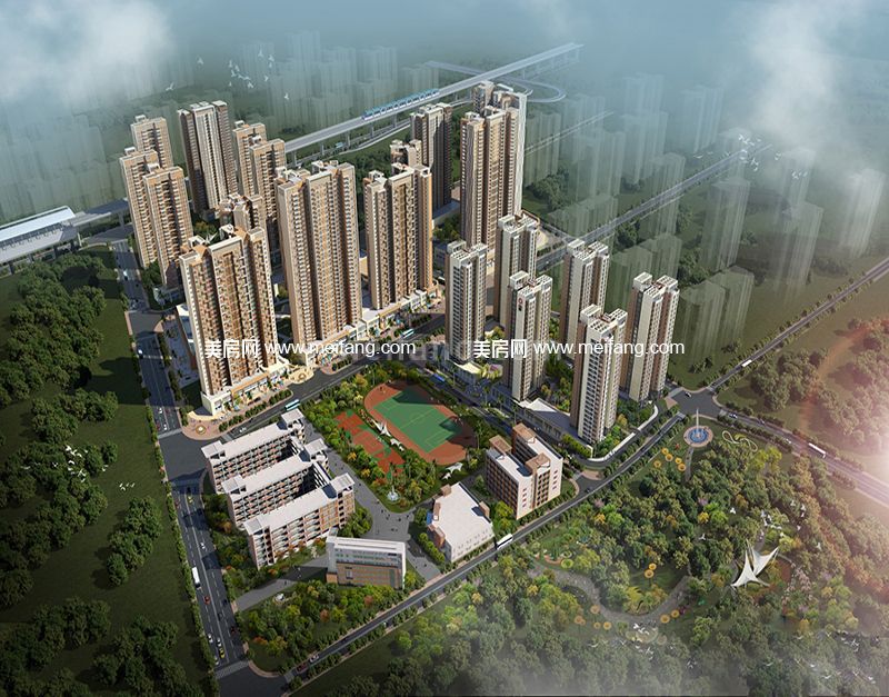 中骏四季阳光鸟瞰效果图