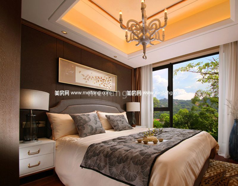 中骏四季阳光D1户型108平样板房次卧