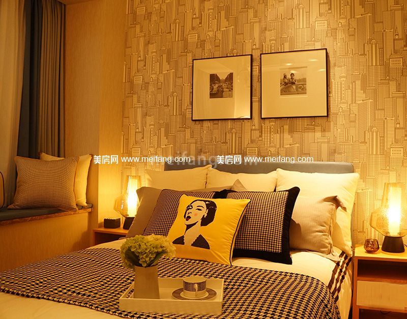 中骏四季阳光三期C户型85平样板房卧室