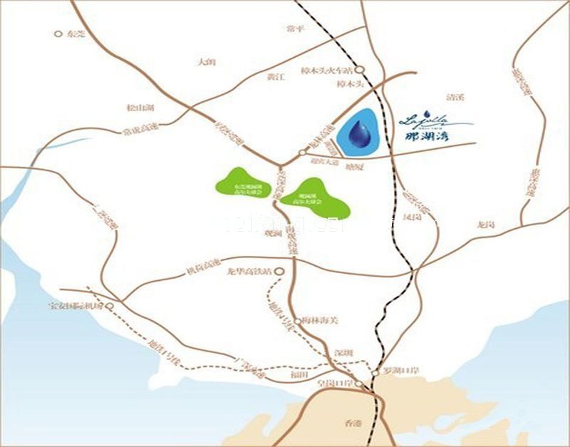 银湖山庄交通图