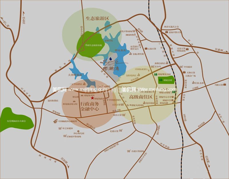 银湖山庄交通图