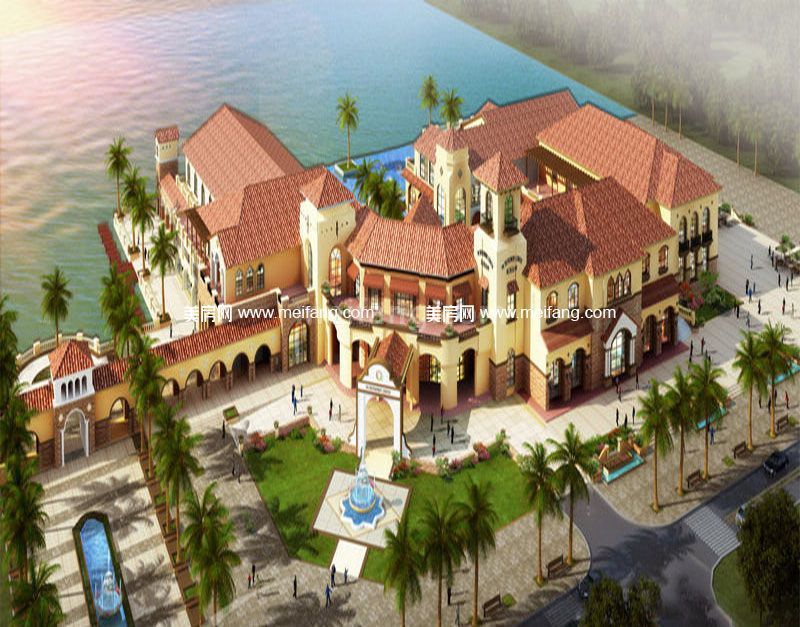 惠州富力湾会所鸟瞰图