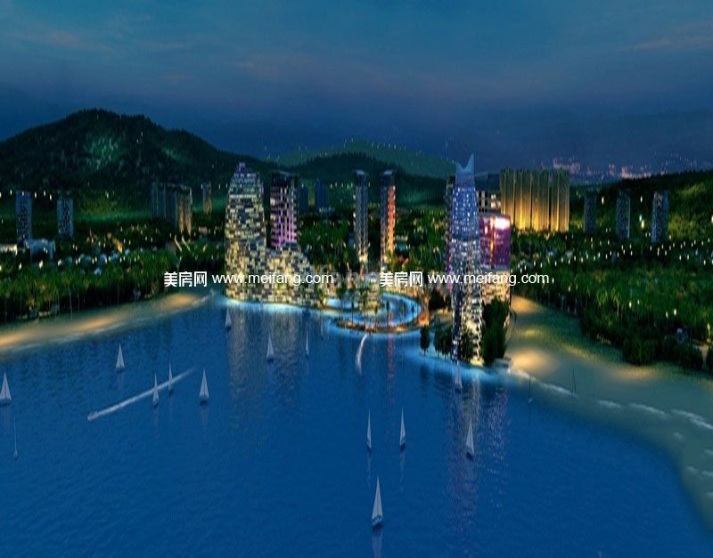 惠州富力湾夜景效果图