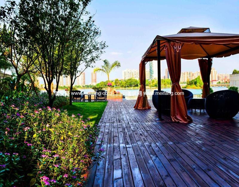 银湖山庄小区实景图