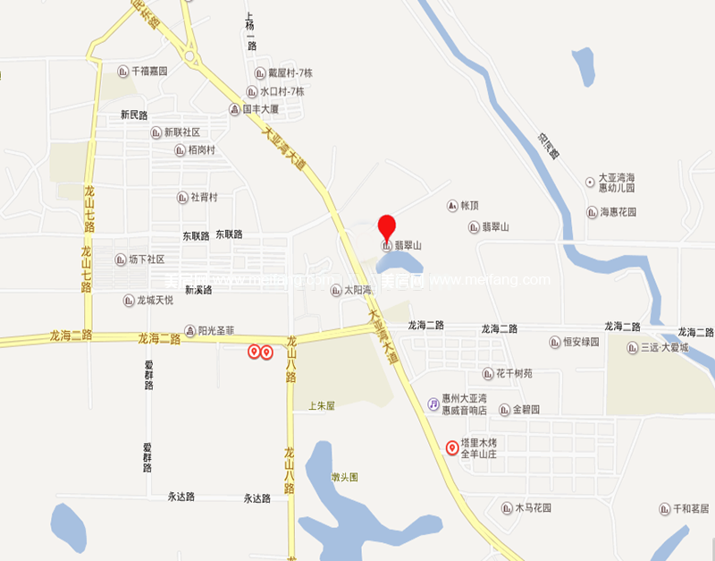 碧桂园翡翠山交通位置图
