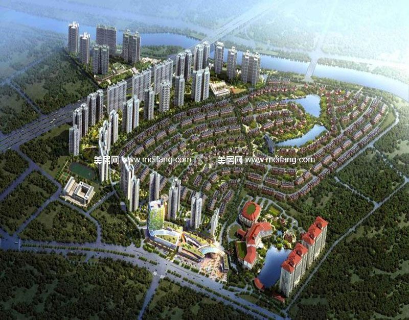 碧桂园翡翠山整体鸟瞰图