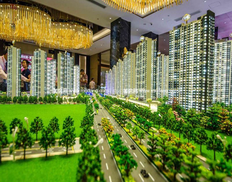 碧桂园翡翠山沙盘实景图