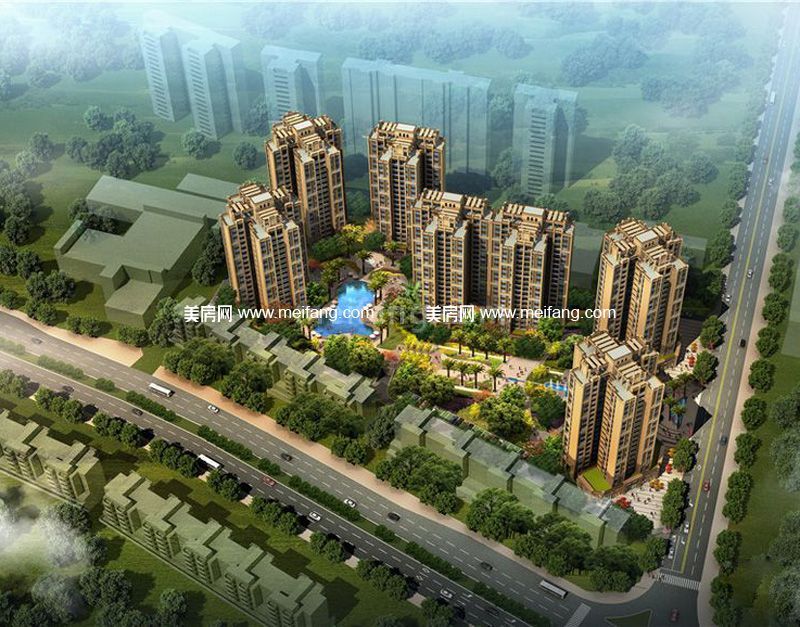 汉邦&middot;雍景居整体鸟瞰图