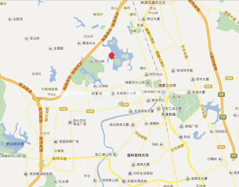 银湖山庄位置图