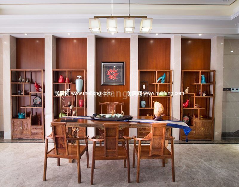 银湖山庄联排别墅样板间：茶室