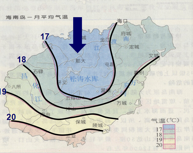 海南气候分布图图片