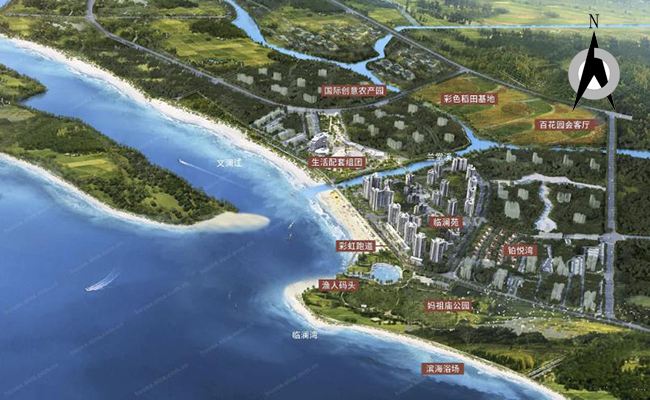 临高富力悦海湾通透住宅,别墅在售,均价12000元/㎡