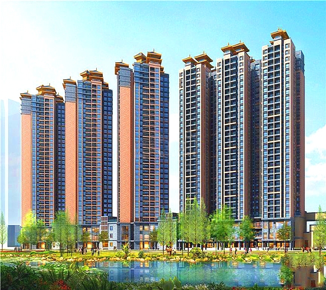 桂林碧园印象桂林建面约109-138㎡三房至四房在售,均价5800元㎡