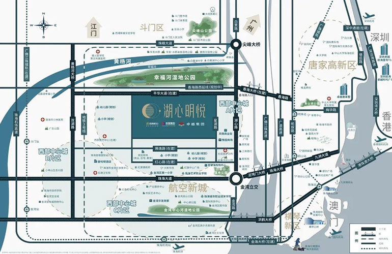 招商华发卓越湖心明悦区位图 招商华发卓越湖心明悦区位图