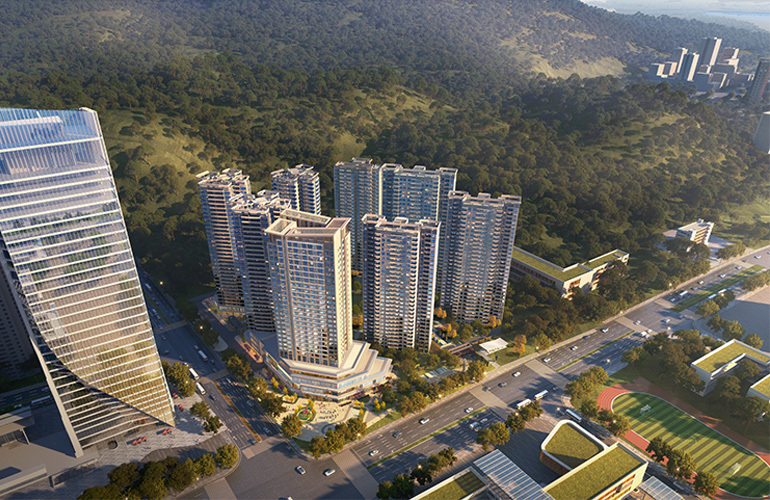 华发琴澳新城银景湾鸟瞰图 华发琴澳新城银景湾鸟瞰图