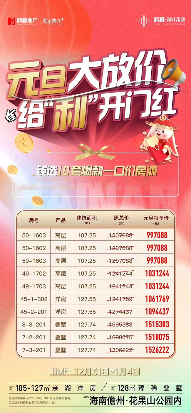 鸿基湖畔新城特惠房源详情 鸿基湖畔新城特惠房源详情