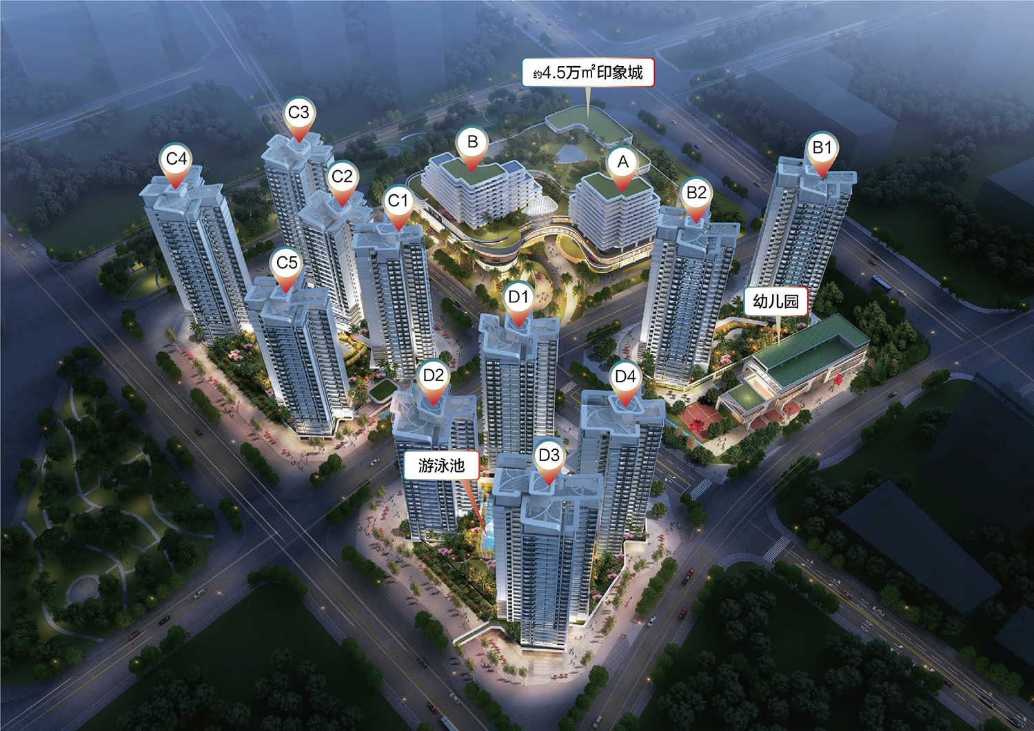 楼栋分布图 楼栋分布图