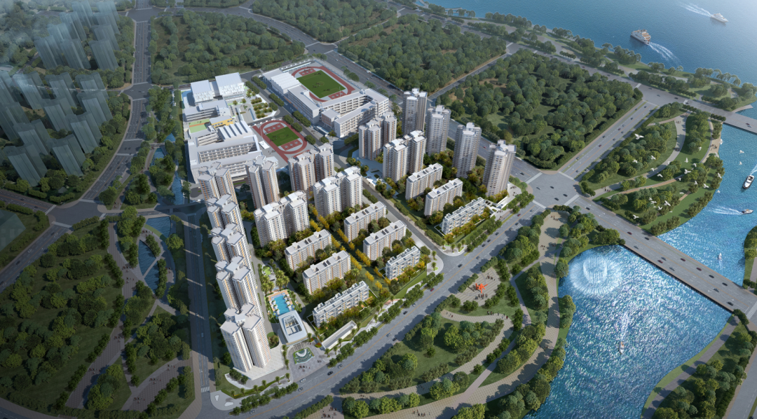 万科海上城市二期组团鸟瞰图