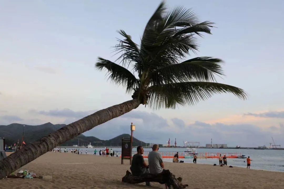 夕阳下的崖州湾 夕阳下的崖州湾