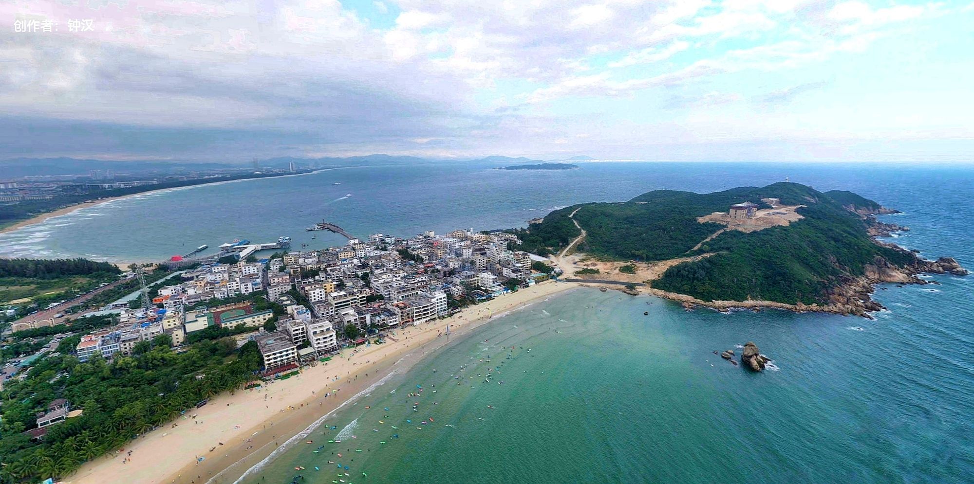 后海渔村全景图 后海渔村全景图