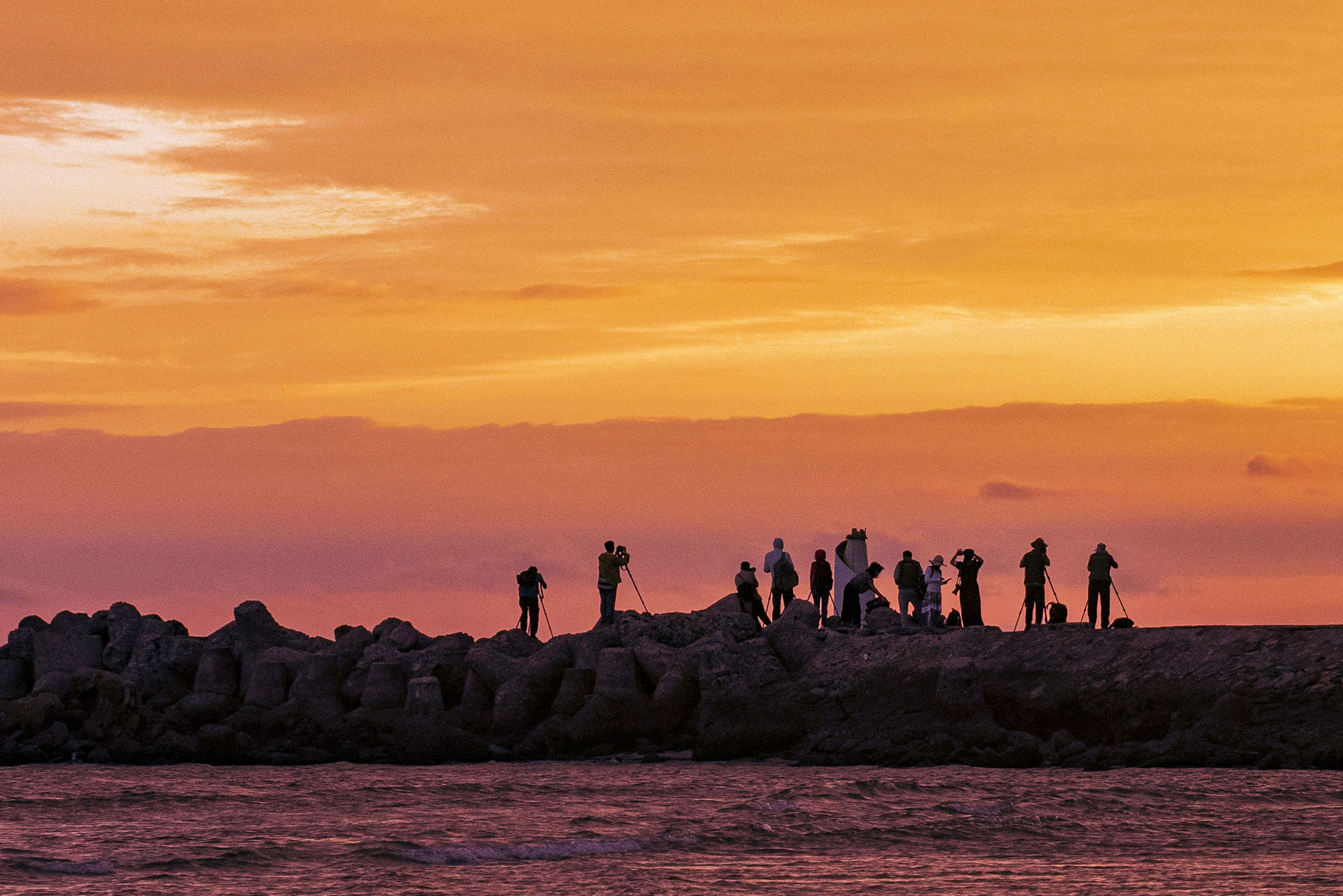 追逐朝霞的摄影人 追逐朝霞的摄影人