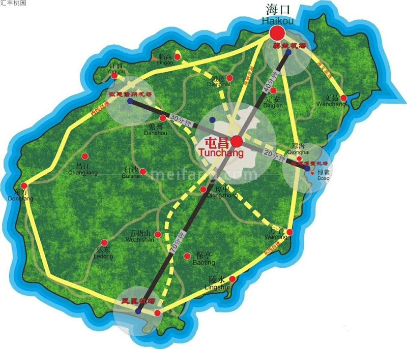 汇丰桃园区位图