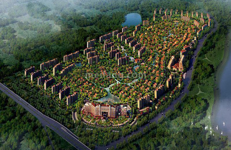 首创森林湖鸟瞰图