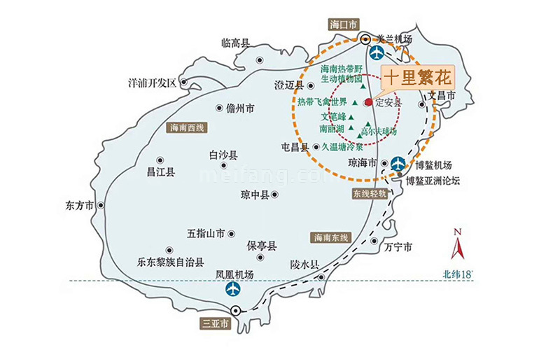 碧桂园十里繁花区位图