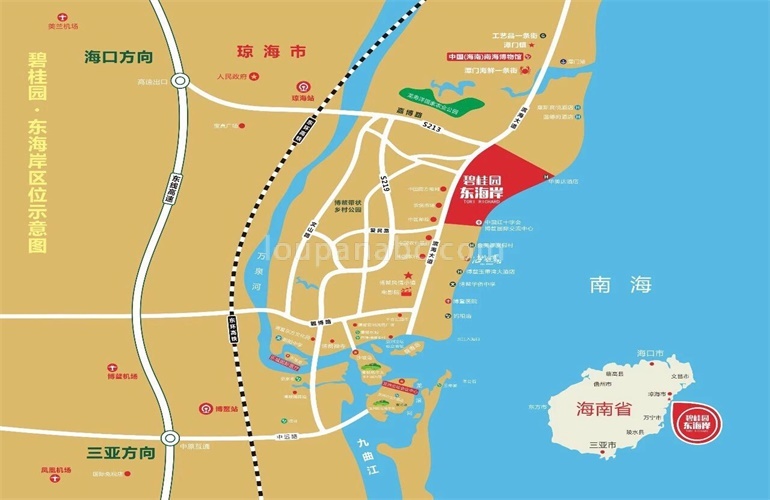 碧桂园东海岸 区位图