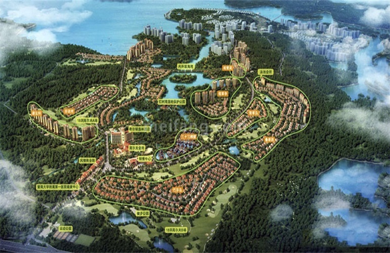 富力红树湾鸟瞰图