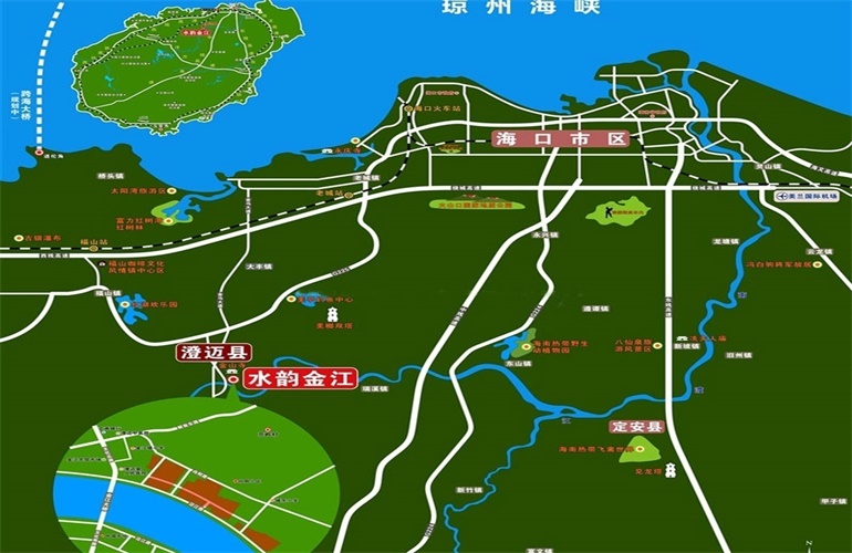 水韵金江 区位图