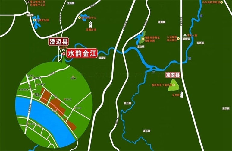 水韵金江 区位图